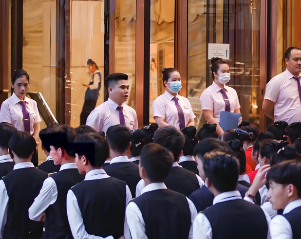 华纳公司客服团队合影
